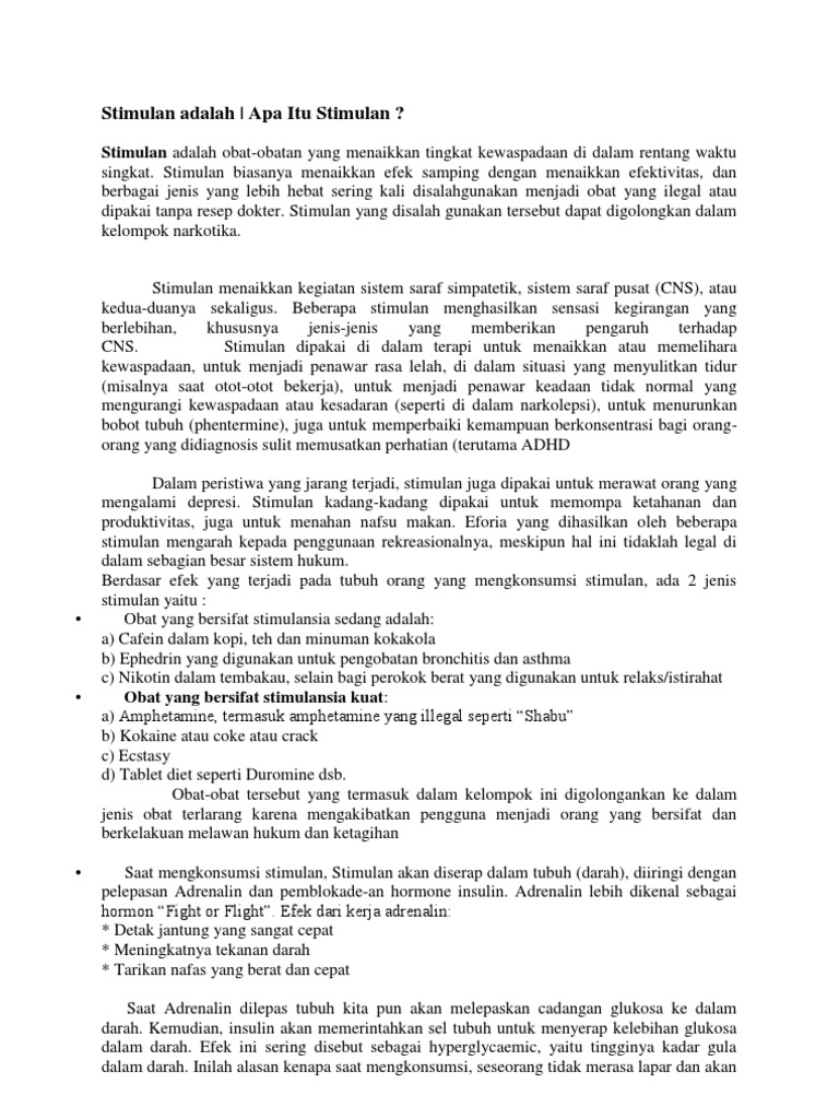 Stimulan Adalah