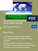 Introduction to Environmental Health Public Health Tracking