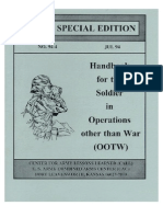 Operations Othan War Hand Book