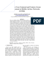 A Framework For User-Centered and Context-Aware Identity Management in Mobile Ad Hoc Networks (UCIM)