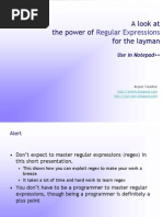 The Power of Regular Expression Use in Notepad++