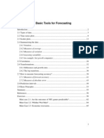 Chapter 2 - Basic Tools For Forecasting