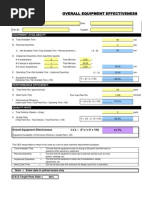 OEE Calculation and Improvement Analysis | PDF