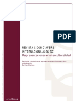 CIDOB - Representaciones e Interculturalidad. Exclusión y Dinámicas de Representación en El Contexto de La Globalización PDF