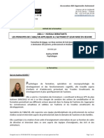 Programme Formation Audrey Huver Aba Niveau 1 Debutants Caen 2013