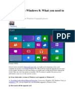Upgrading To Window 8