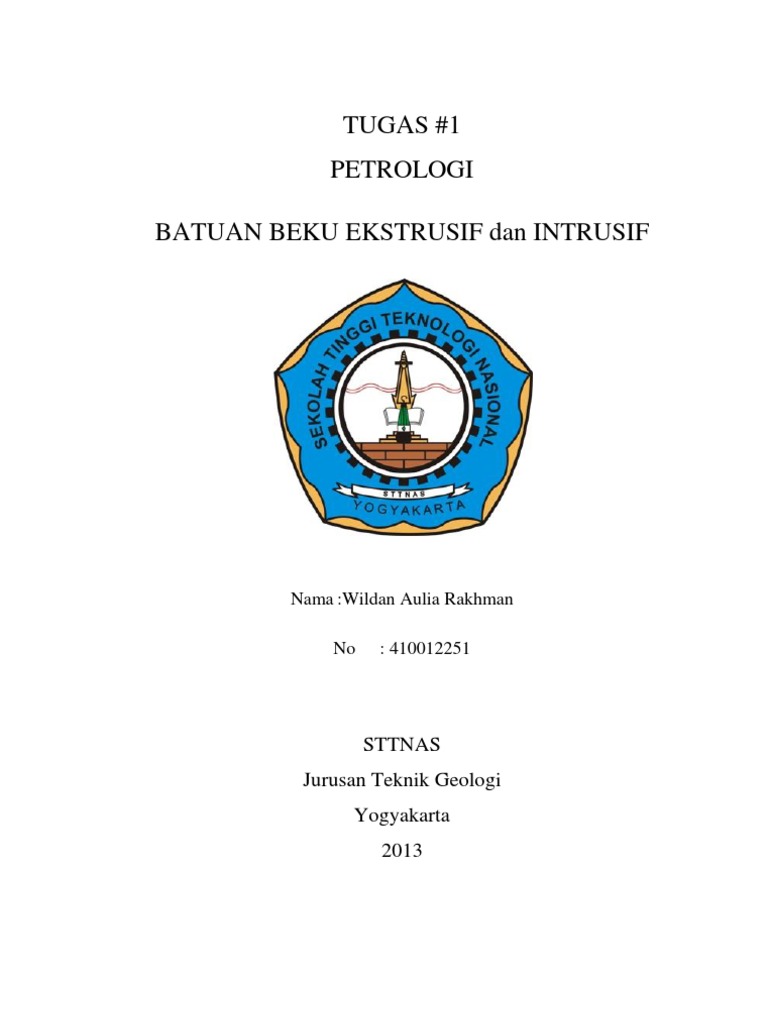 Petrologi batuan  beku  plutonik dan vulkanik