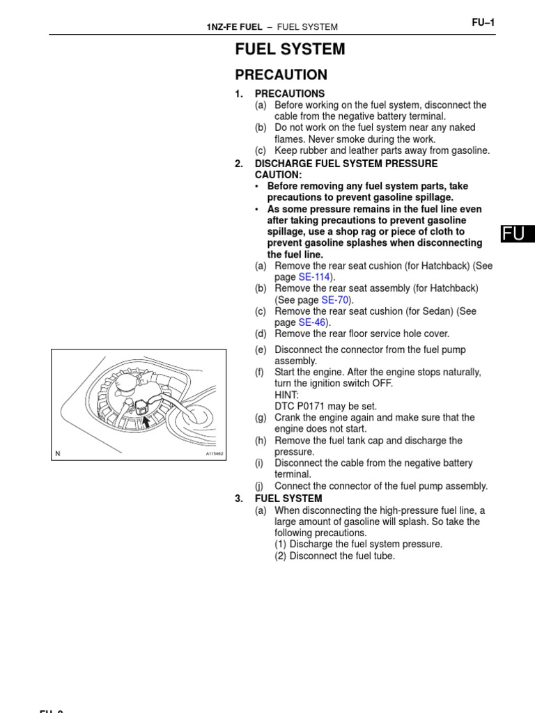 Toyota Yaris TS Fuel System PDF Electrical Connector Fuel Injection