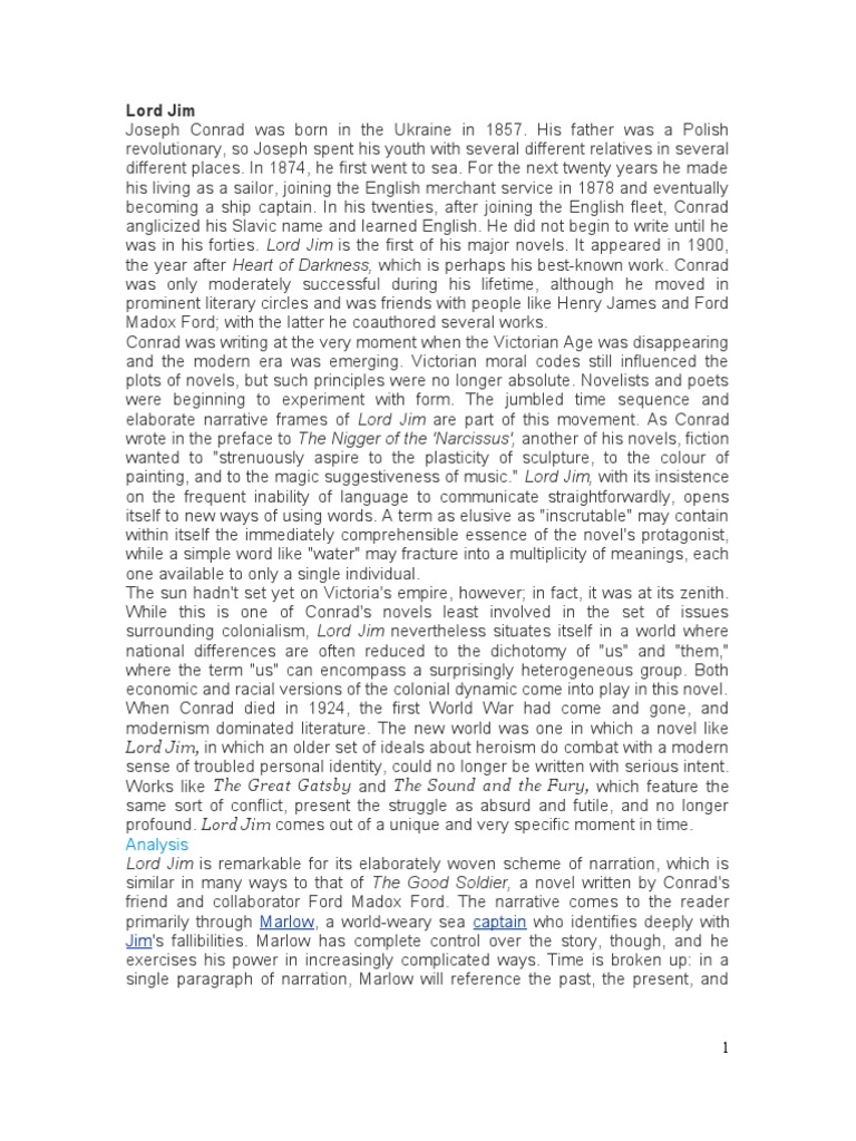 Lord Jim PDF Lord Jim Joseph Conrad