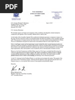 Assemblyman Lalor Letter to US Attorney Hartunian calling for Silver Investigation