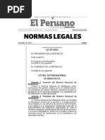 Ley Del Sistema Nacional de Bibliotecas