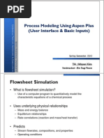 Seoul National University - Process Modeling Using Aspen Plus