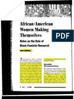 The Role of Black Feminist Research