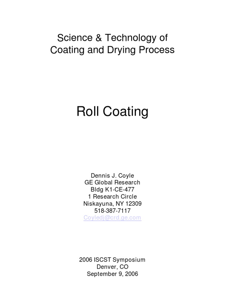 Coating & Drying Process Insights | PDF | Technology & Engineering