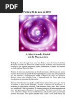 Abertura Do Portal a 25 de Maio de 2013