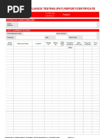 Pat Testing Record Template