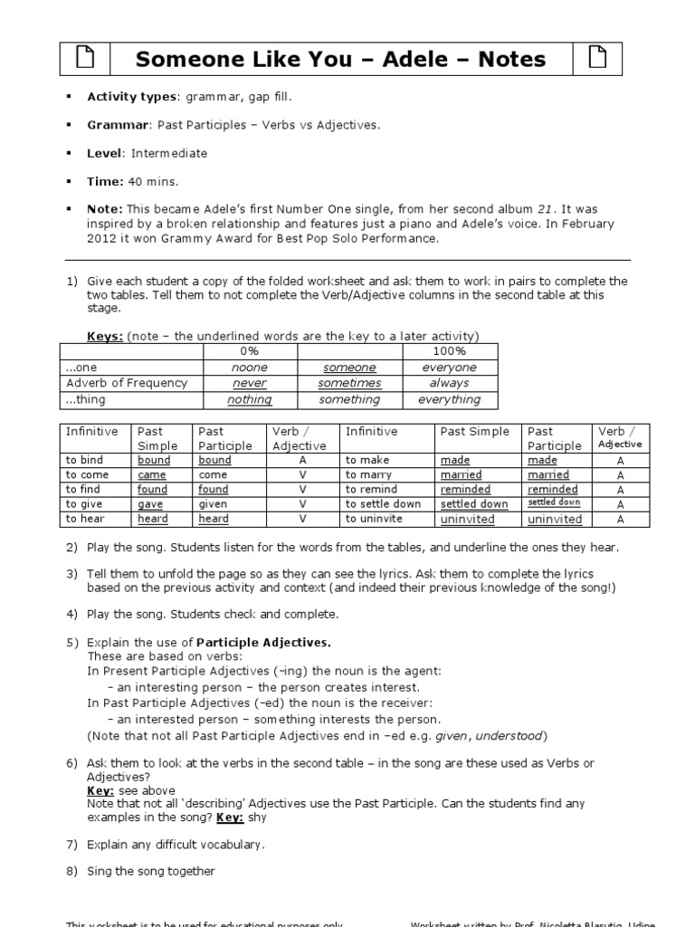 Workbooks nouns verbs adjectives worksheets : someonelikeyou.pdf | Adjective | Verb