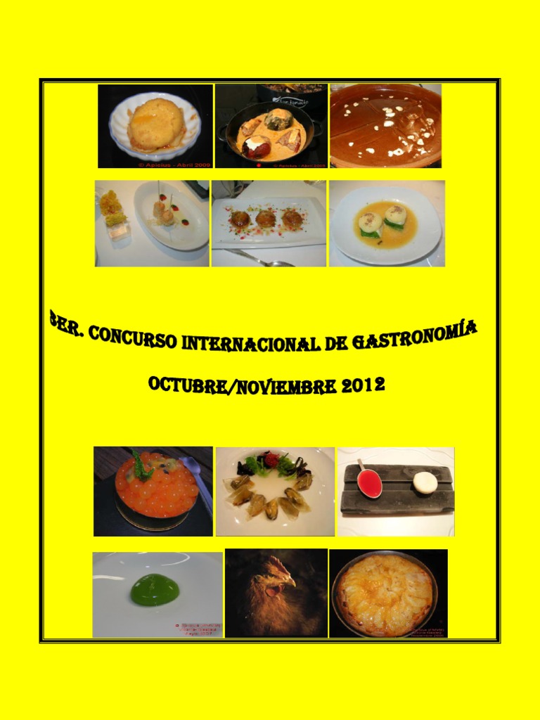 Recopilacion Recetas Concurso Internacional de Gastronomia, PDF, ensalada