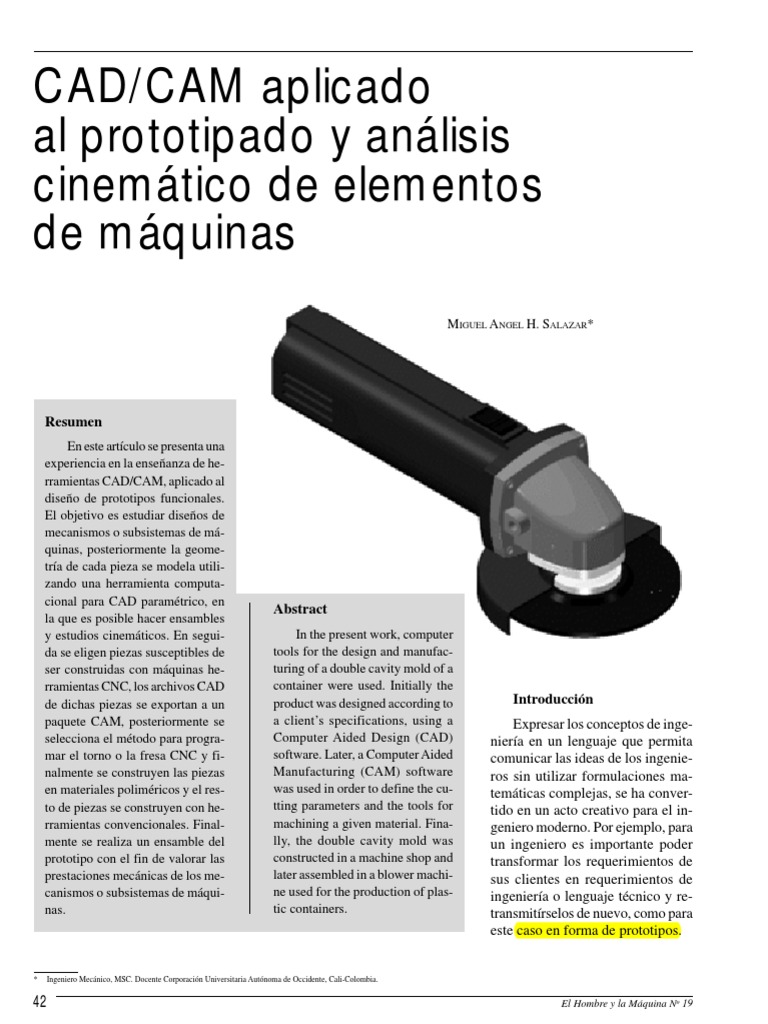 CAD-CAM Aplicado PDF | PDF | Control numerico | Herramienta de máquina