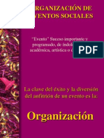 Organización de Eventos Sociales