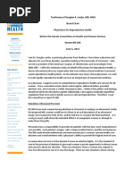 Testimony of Douglas K. Laube, MD, MEd

Board Chair

Physicians for Reproductive Health

Before the Senate Committee on Health and Human Services

Senate Bill 206
