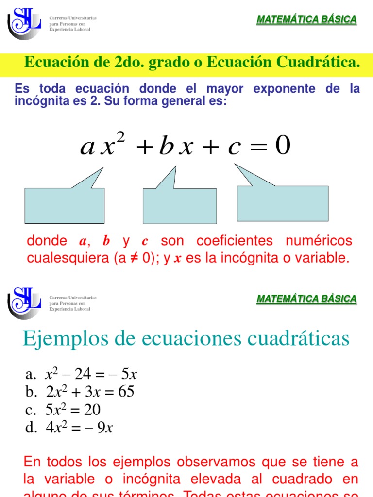 Ecuacionescuadraticas