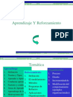 Aprendizaje y Reforzamiento