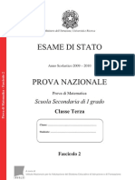 Invalsi Prova matematica 2010