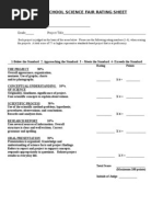Science Fair Proposal Form