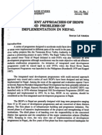 Amatya (1989) the Divergent Approaches of IRDPs and Problems of Implementation in Nepal