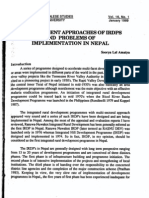Amatya (1989) The Divergent Approaches of IRDPs and Problems of Implementation in Nepal
