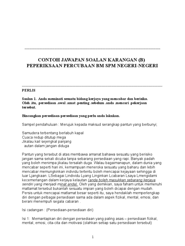 Contoh Karangan Pdf