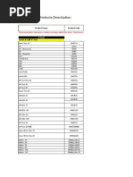 Load Central Product Codes