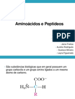 Slide de Aminoácidos de Peptídeos - Química Orgânica