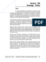 Section 300 Drainage Policy: Adopted August 12,1999 Hydrologic Criteria and Drainage Design Manual 302