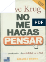 No Me Hagas Pensar-2 Edicion-Steve Krug