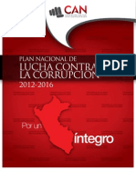 Plan Nacional de Lucha Contra La Corrupción 2012-2016