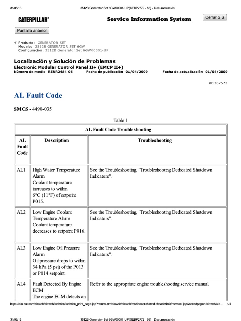 AL Fault Code | PDF