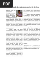 A inviabilidade do modelo da escola não diretiva, Por Maria da Ajuda Santos, Barro Alto-BA