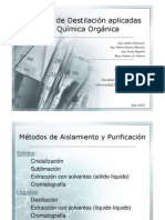 Tecnicas de Destilacion Aplicadas en Quimica Organica