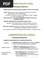 ADM. RURAL - Aula 01 - Empresa Rural e o Ambiente