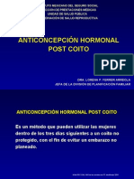 Anticonceptivo Hormonal Oral Post-Coito