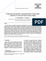 Evaporation and Potential Evapotranspiration in India Under Conditions of Recent and Future Climate Change