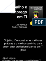 Trabalho e Emprego em TI