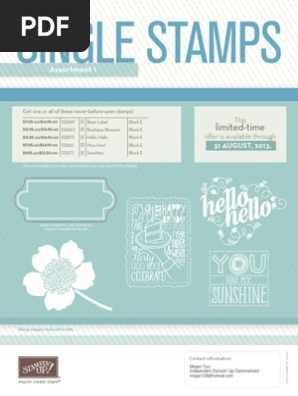 Single Stamps flyer