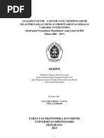 Download Analisis Faktor yang mempengaruhi Nilai perusahaan dengan profitabilitas sbg var intervening by Louisa Park SN146037590 doc pdf