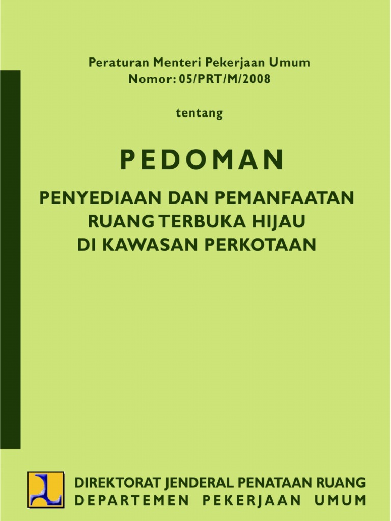 PermenPU5-2008 Pedoman RTH | PDF | Sains & Matematika