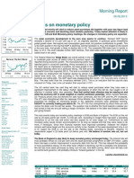 Focus On Monetary Policy: Morning Report