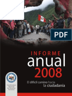 Informe Anual 2008 de La Coordinadora Nacional de Derechos Humanos