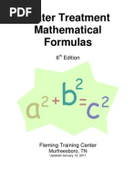Water Treatment Formulas